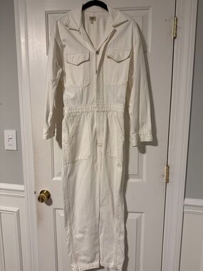 Citizens Of Humanity White Utility Jumpsuit